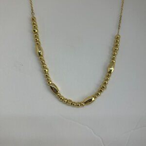 Gorjana Laguna Adjustable Slide Bead  Necklace 18k Yellow Gold Plated NWOT